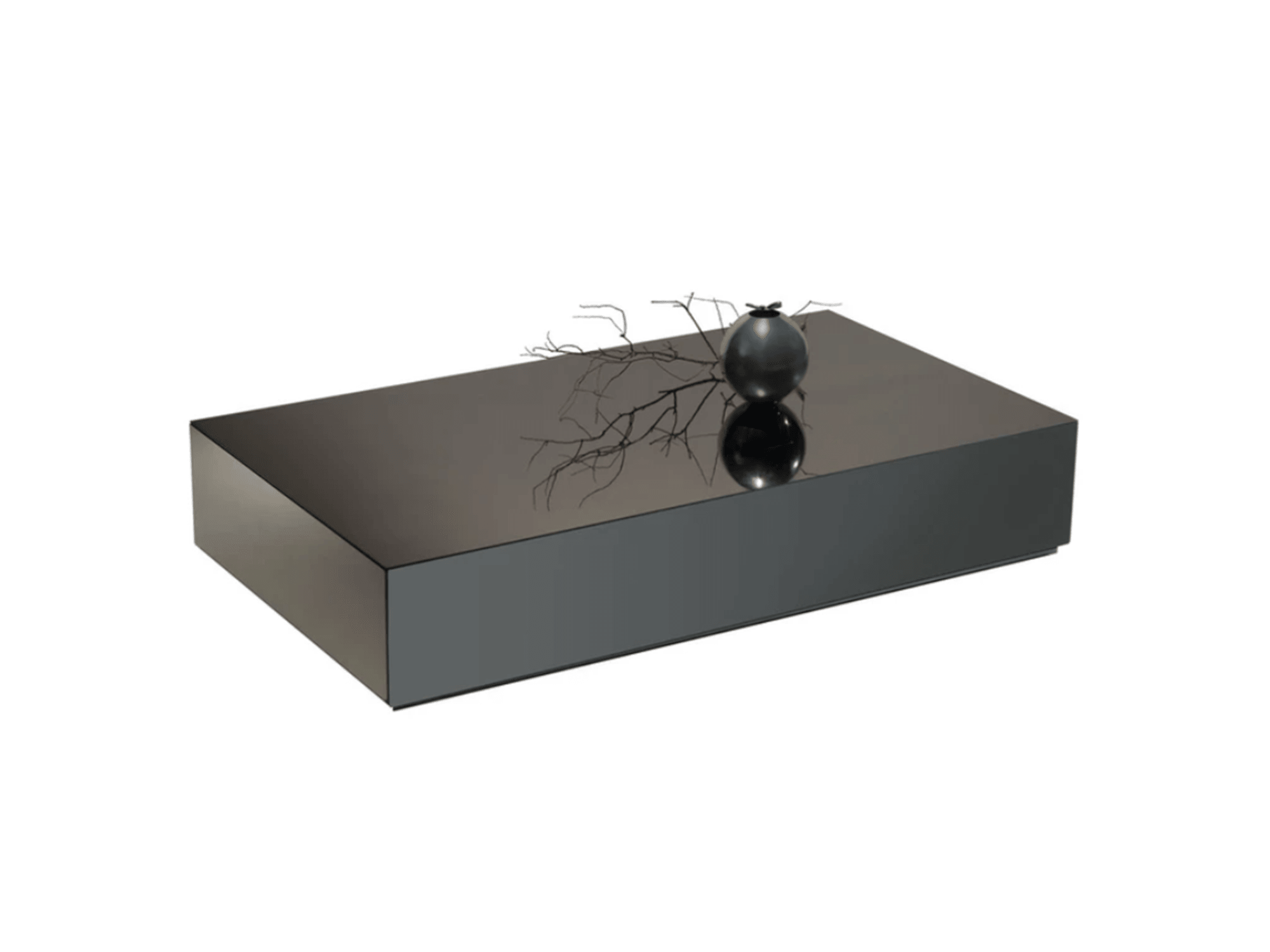 Cabrini smoked glass coffee table - Euro Living Furniture